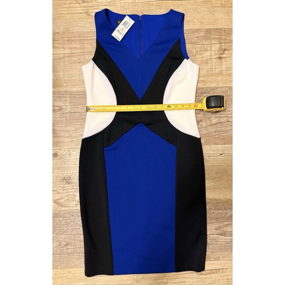 INC International Concepts Blue, Black & White Sleeveless Dress Sz 10 NWT ($119) - Picture 4 of 5